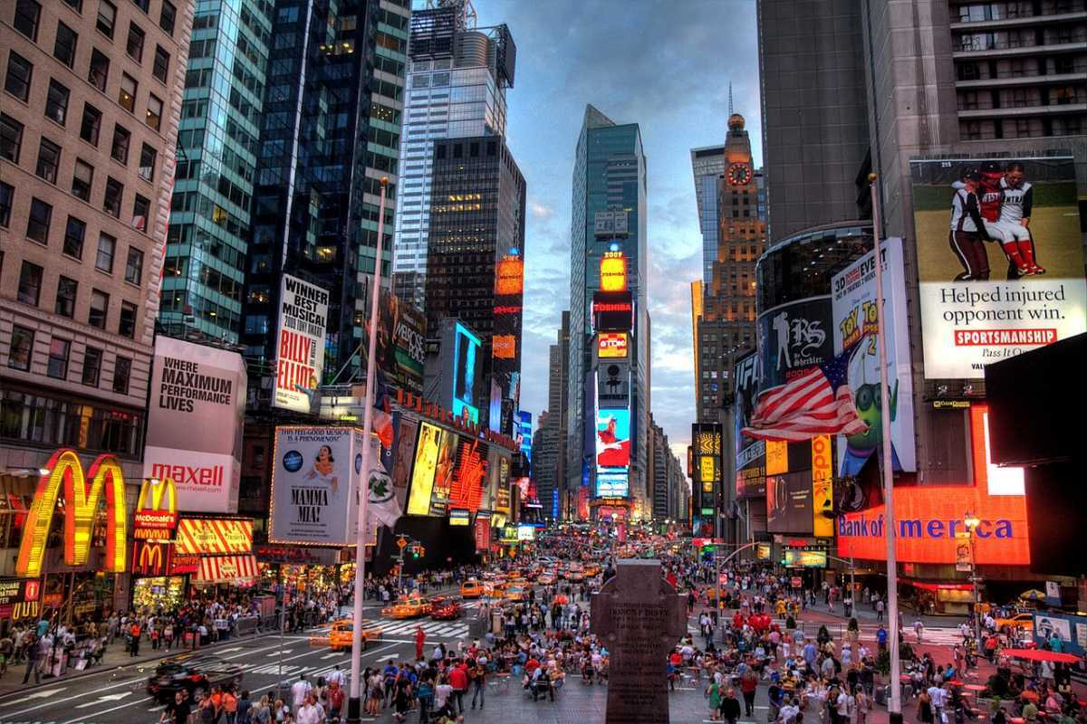 Times Square background
